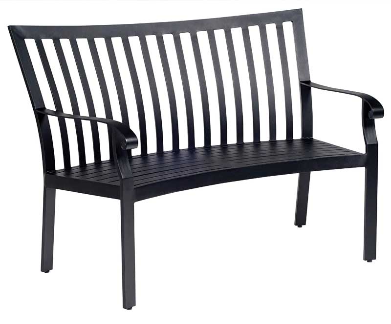 Cortland Crescent Bench w/ Optional Cushion by Woodard - Image 2